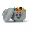 Głowa do przechowywania 'Zombie' mini by room copenhagen — kompatybilny z LEGO pojemnik do przechowywania, szary