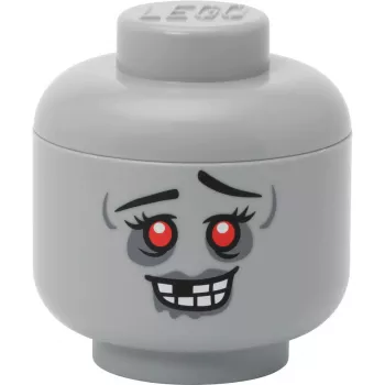 Głowa do przechowywania 'Zombie' mini by room copenhagen — kompatybilny z LEGO pojemnik do przechowywania, szary