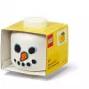 Storage Head Snowman mini od room copenhagen — organizer na klocki i zabawki kompatybilny z LEGO, biały