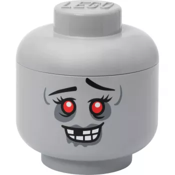 Storage Head Large by room copenhagen — pojemnik do przechowywania kompatybilny z LEGO „Zombie” (szary)