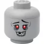 Storage Head Large by room copenhagen — pojemnik do przechowywania kompatybilny z LEGO „Zombie” (szary)