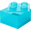Storage Brick 4 Top Lid Glitter by room copenhagen — jasnoniebieski/przezroczysty pojemnik do przechowywania w stylu LEGO