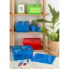 Storage Brick 4 Top Lid Translucent (jasnozielony/przezroczysty) od room copenhagen – plastikowy pojemnik do przechowywania kompatybilny z LEGO