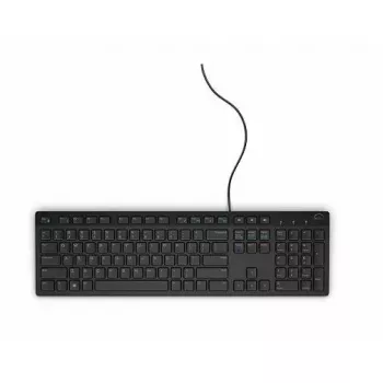 Klawiatura przewodowa Dell KB216 USB AZERTY JD03G — połączenie USB, układ AZERTY