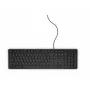 Klawiatura przewodowa Dell KB216 USB AZERTY JD03G — połączenie USB, układ AZERTY
