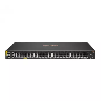 Zarządzalny przełącznik HPE Aruba CX 6000 48-portowy Gigabit PoE Class4 4xSFP 370W L3 1U do montażu w szafie rack