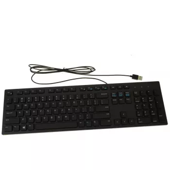 Klawiatura Dell USB 104-klawiszowa RKR0N z klawiszami multimedialnymi, przewodowe połączenie USB