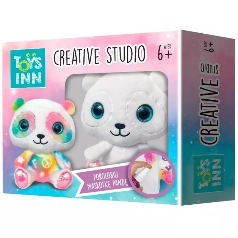 Zestaw do kolorowania Creative Studio od Stnux — pluszowa zabawka panda do kolorowania, zestaw kreatywny STN7878