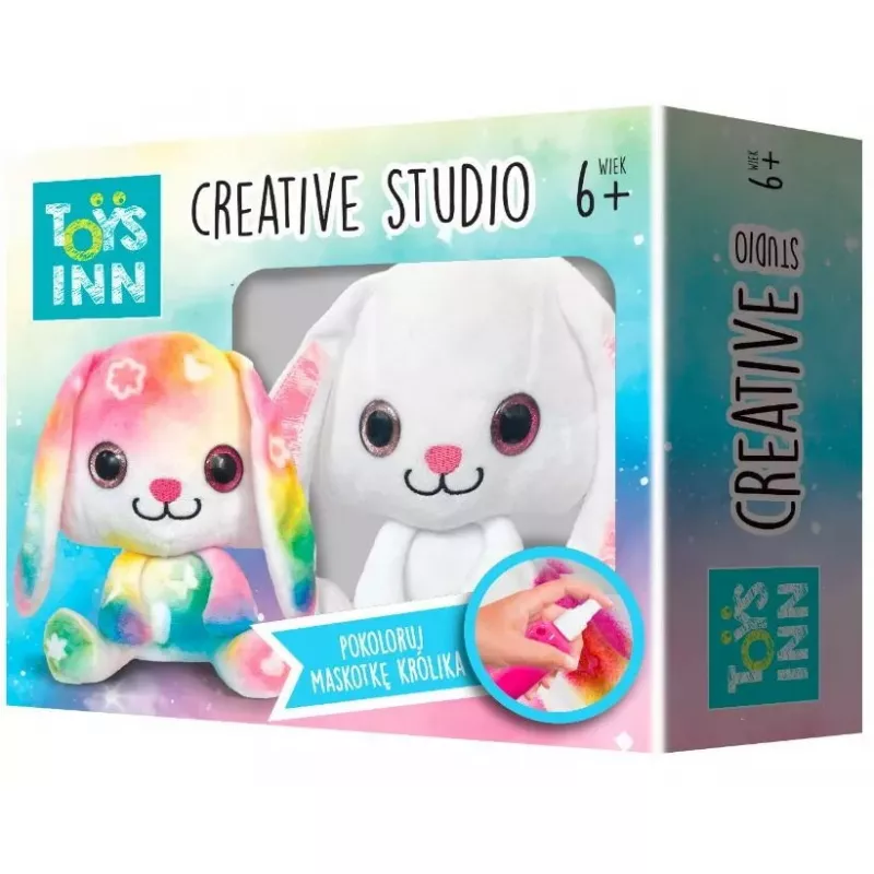 Zestaw kreatywny Creative Studio Stnux królik pluszowa zabawka do kolorowania – zestaw do malowania dla dzieci