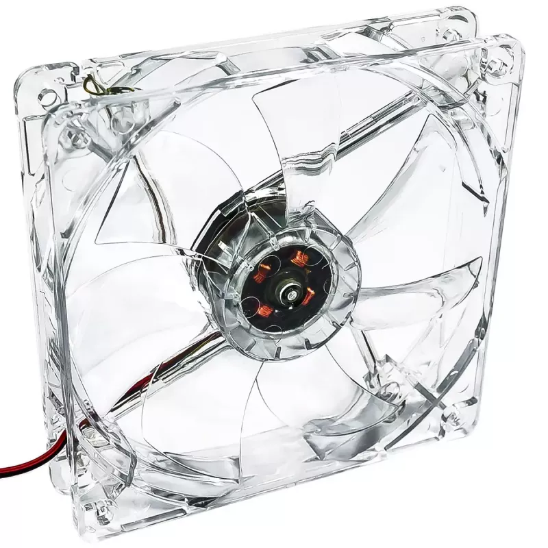 Akyga AW-12A-BG wentylator obudowy 120 mm, 4 zielone diody LED, Molex