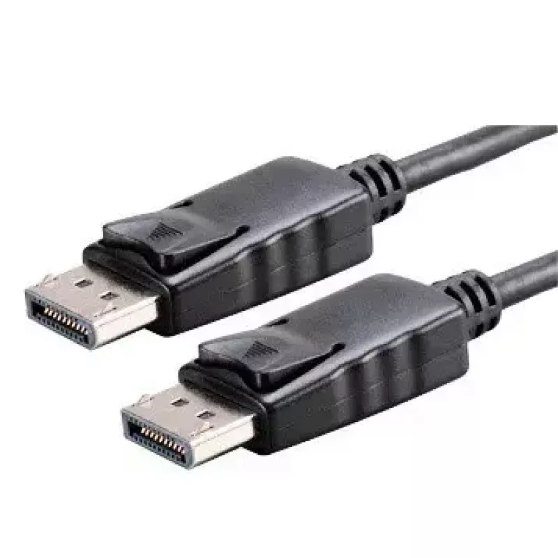 Kabel DisplayPort Akyga AK-AV-10, męski–męski, pozłacane wtyki, 1,8 m, czarny