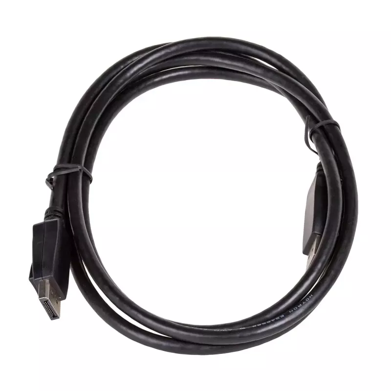 Kabel DisplayPort Akyga AK-AV-10, męski–męski, pozłacane wtyki, 1,8 m, czarny