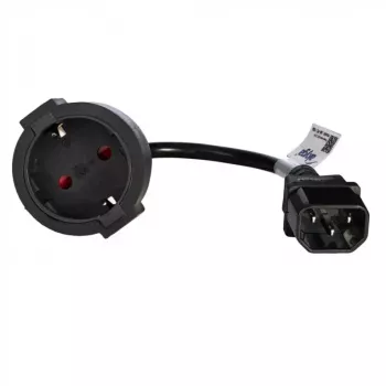 Kabel zasilający Akyga AK-PC-10A — CEE7/4 do IEC, 0,15 m, 10 A, 250 V, czarny