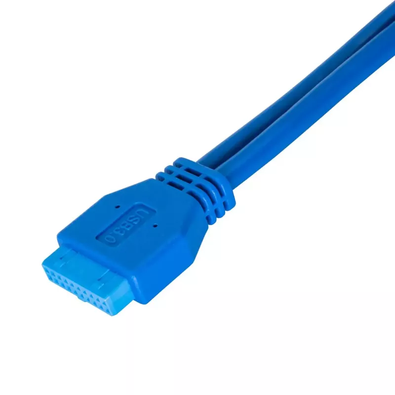 Kabel USB Akyga AK-CA-62 USB 3.2 Gen 1 65 m 2 x USB 3.0 niebieski