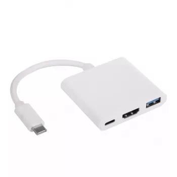Akyga AK-AD-57 hub USB-C z portami USB 3.0 typu A, USB-C i HDMI 4K