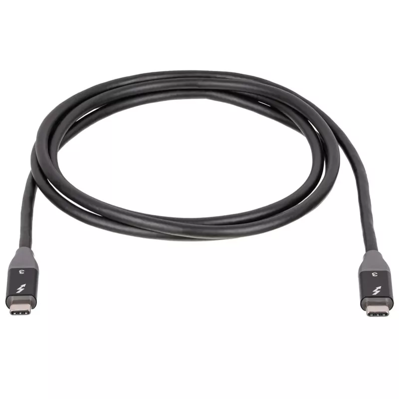 Akyga AK-USB-34 kabel USB-C – USB-C Thunderbolt 3, 40 Gb/s, 100 W, 1,5 m, czarny