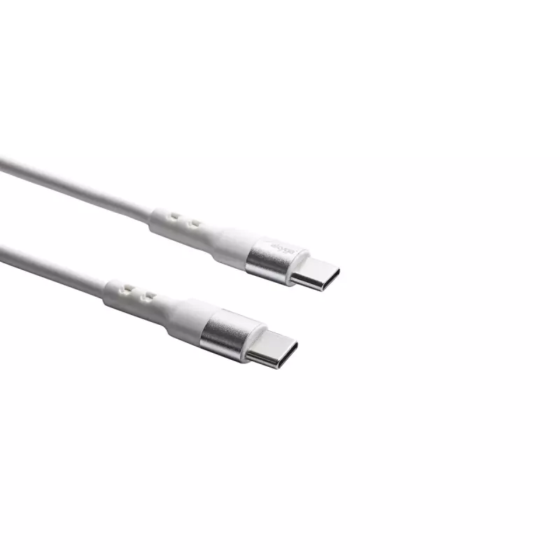 Kabel USB C do USB C Akyga AK-USB-41, USB 2.0, 1,8 m, biały