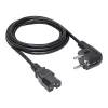 Kabel zasilający Akyga AK-UP-08 CEE 7/7 do IEC C15, długość 1,8 m