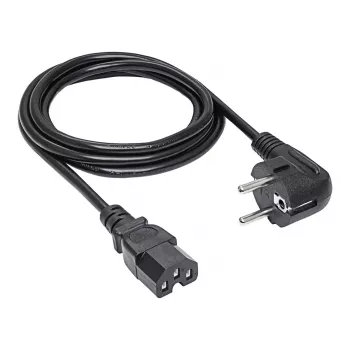 Kabel zasilający Akyga AK-UP-08 CEE 7/7 do IEC C15, długość 1,8 m