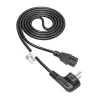 Kabel zasilający Akyga AK-UP-08 CEE 7/7 do IEC C15, długość 1,8 m