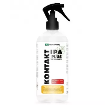 Alkohol czyszczący AG TermoPasty KONTAKT IPA (izopropylowy), wysoka czystość, odtłuszczacz, butelka plastikowa 500 ml