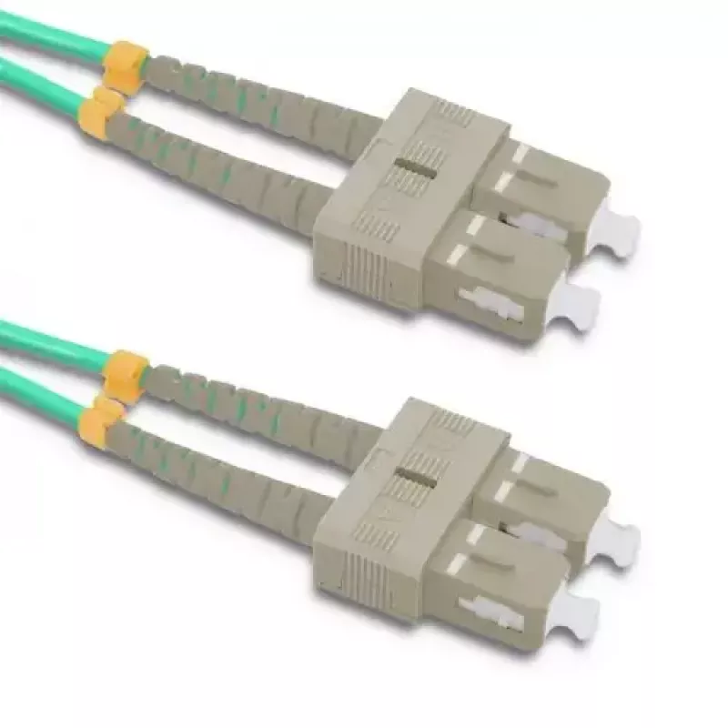 Kabel światłowodowy Qoltec 54356 2x SC OM4 10 m Zielony