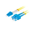 Kabel światłowodowy LANBERG FO-SULU-SD11-0020-YE, 2 m, G.657.A1, SC na LC, żółty