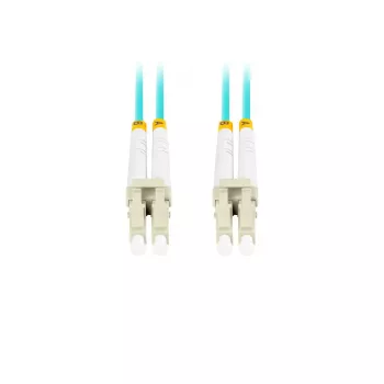 Kabel światłowodowy LANBERG FO-LULU-MD31-0050-TQ, OM3, LC–LC, 5 m, Aqua