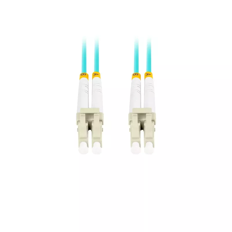 Kabel światłowodowy LANBERG FO-LULU-MD31-0050-TQ, OM3, LC–LC, 5 m, Aqua