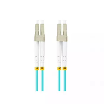 Kabel światłowodowy LANBERG FO-LULU-MD31-0050-TQ, OM3, LC–LC, 5 m, Aqua