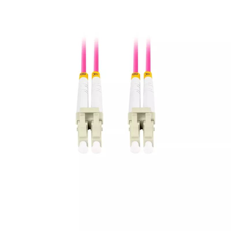 Kabel światłowodowy LANBERG FO-LULU-MD41-0020-VT 2 m OM4 LC–LC fioletowy