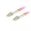 Kabel światłowodowy LANBERG FO-LULU-MD41-0050-VT 5 m OM4 LC–LC Fioletowy