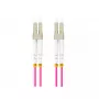 Kabel światłowodowy LANBERG FO-LULU-MD41-0050-VT 5 m OM4 LC–LC Fioletowy