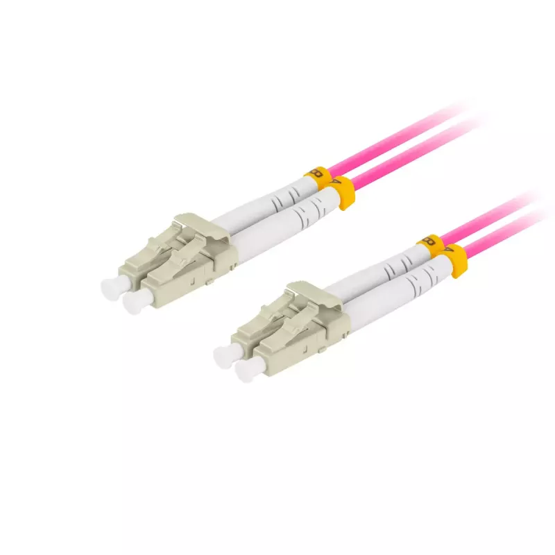 Kabel światłowodowy LANBERG FO-LULU-MD41-0100-VT 10 m OM4 LC–LC