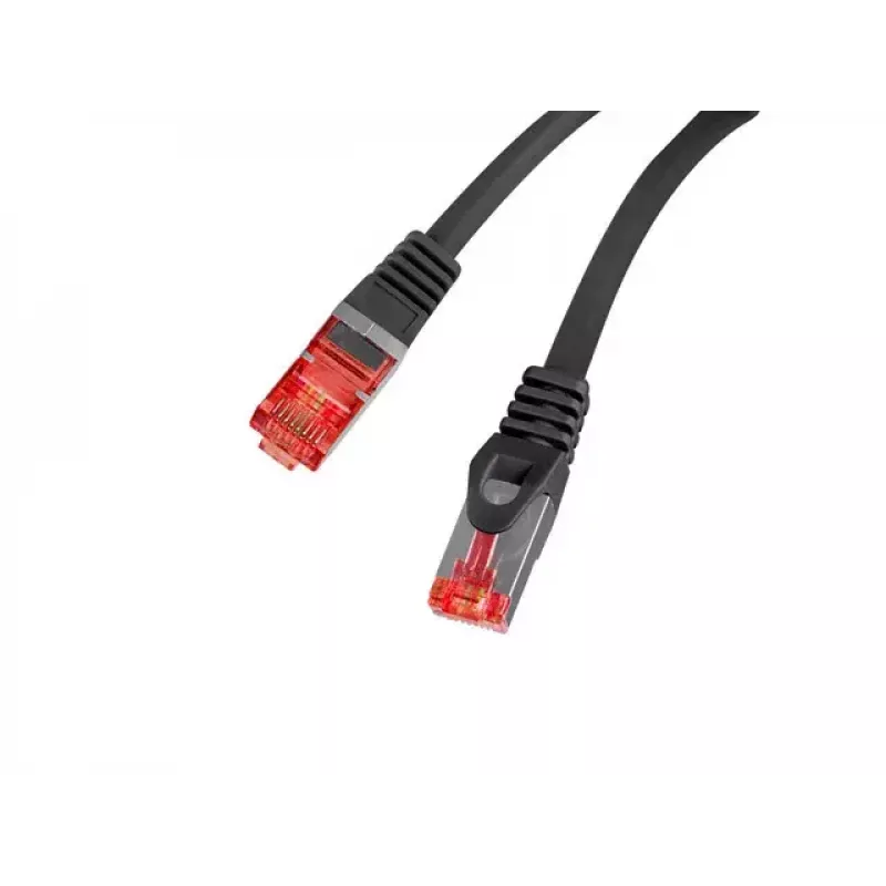 Kabel sieciowy Lanberg PCF6-10CU-0025-BK RJ-45 Cat6 0,25 m Czarny