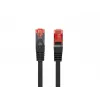 Kabel sieciowy Lanberg PCF6-10CU-0025-BK RJ-45 Cat6 0,25 m Czarny
