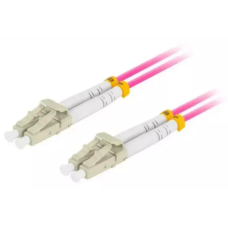 Kabel światłowodowy LANBERG FO-LULU-MD41-0150-VT 15 m OM4 LC/UPC - LC/UPC full duplex