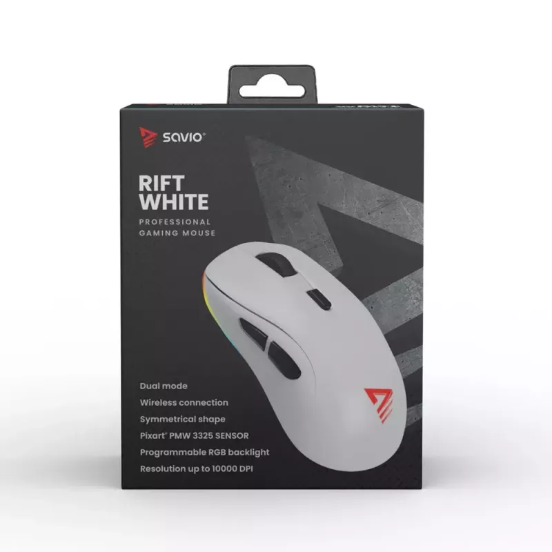 Mysz Savio RIFT biały Bluetooth USB Type-A