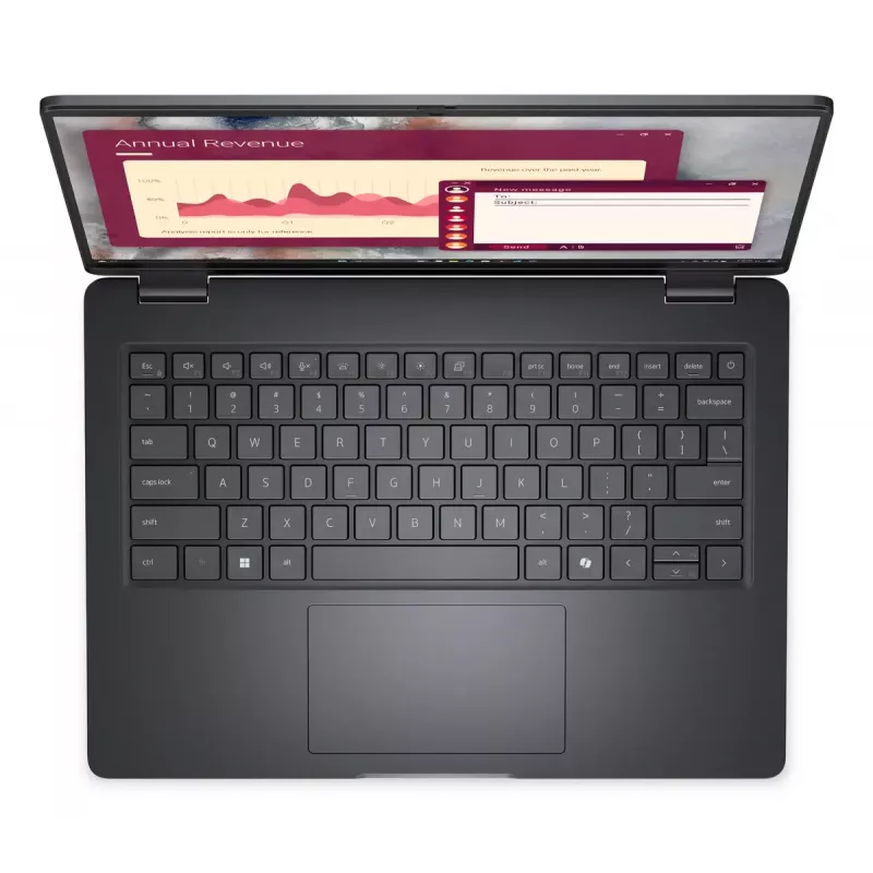 Laptop Dell Pro 14 PC14250 — Intel Core 7 150U, 14 cali (1920x1200) Full HD+, 16 GB DDR5, 512 GB SSD, Windows 11 Pro, Czarny
