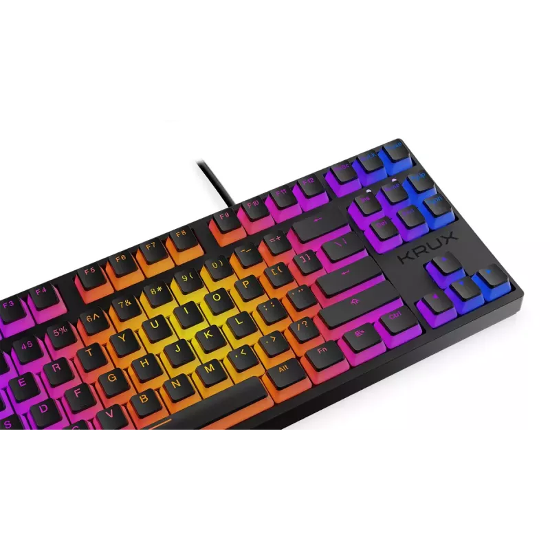 Klawiatura KRUX Atax PRO RGB Gaming USB QWERTY Angielska Czarna Tenkeyless Mechaniczna
