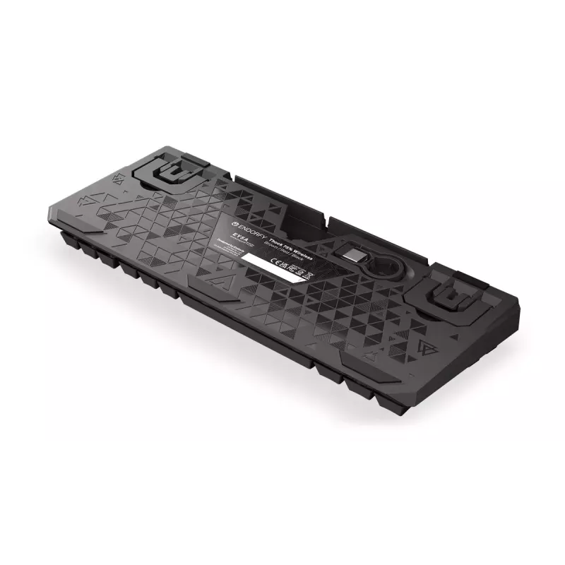 Klawiatura ENDORFY Thock 75% Wireless czerwony mechaniczna RGB LED czarna