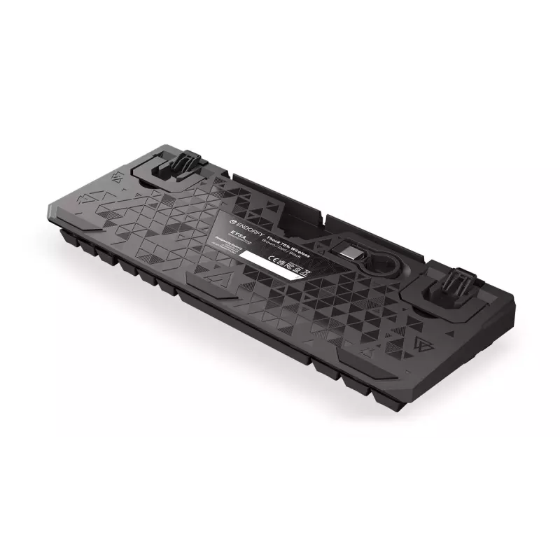 Klawiatura ENDORFY Thock 75% Wireless czerwony mechaniczna RGB LED czarna