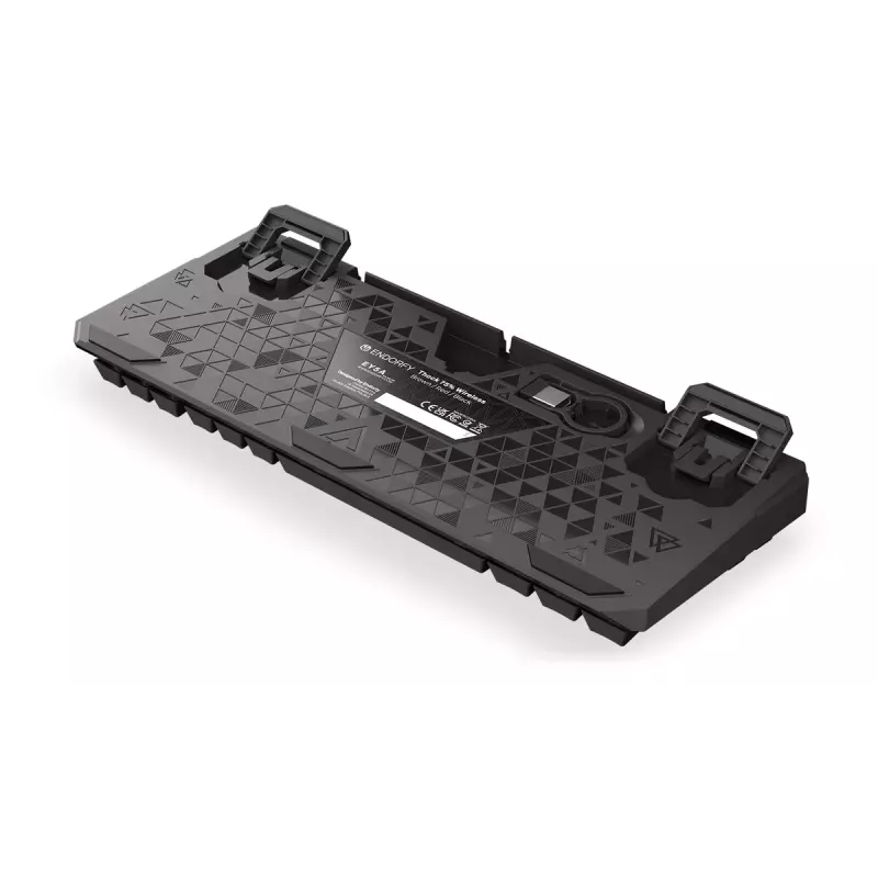 Klawiatura ENDORFY Thock 75% Wireless czerwony mechaniczna RGB LED czarna