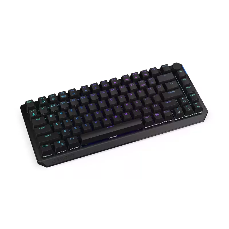 Klawiatura ENDORFY Thock 75% Wireless czerwony mechaniczna RGB LED czarna