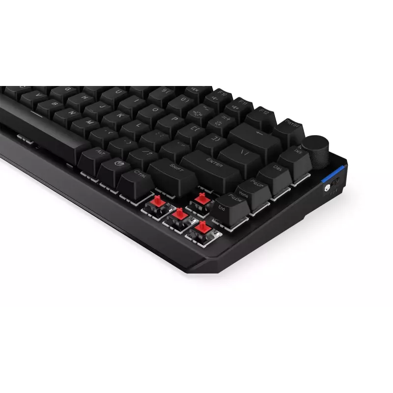 Klawiatura ENDORFY Thock 75% Wireless czerwony mechaniczna RGB LED czarna