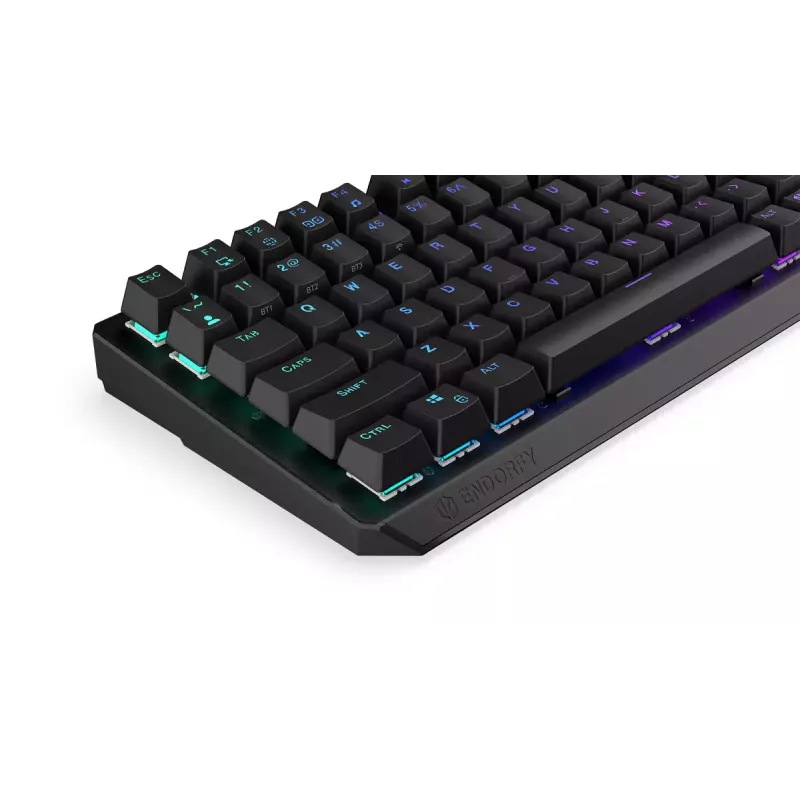 Klawiatura ENDORFY Thock 75% Wireless czerwony mechaniczna RGB LED czarna