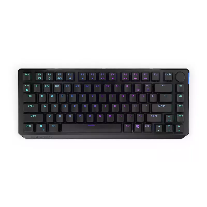 Klawiatura ENDORFY Thock 75% Wireless czerwony mechaniczna RGB LED czarna