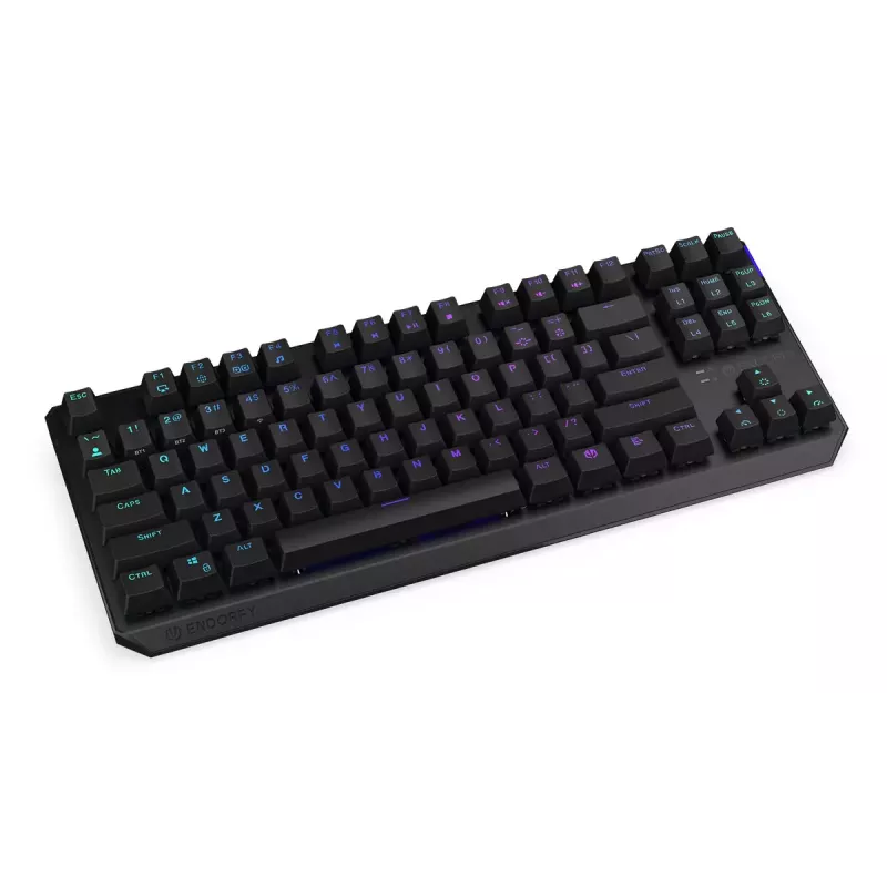 Klawiatura ENDORFY Thock TKL Wireless Czarna Mechaniczna RGB LED 87 klawiszy