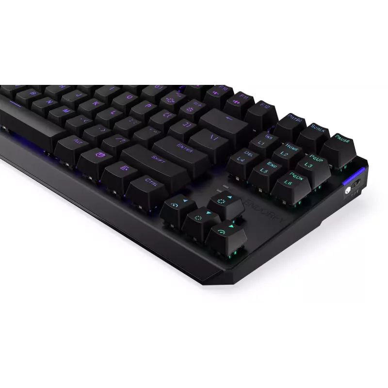 Klawiatura ENDORFY Thock TKL Wireless Czarna Mechaniczna RGB LED 87 klawiszy