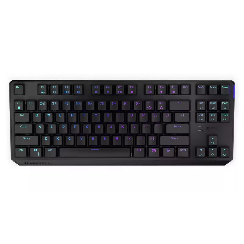 Klawiatura ENDORFY Thock TKL Wireless Czarna Mechaniczna RGB LED 87 klawiszy